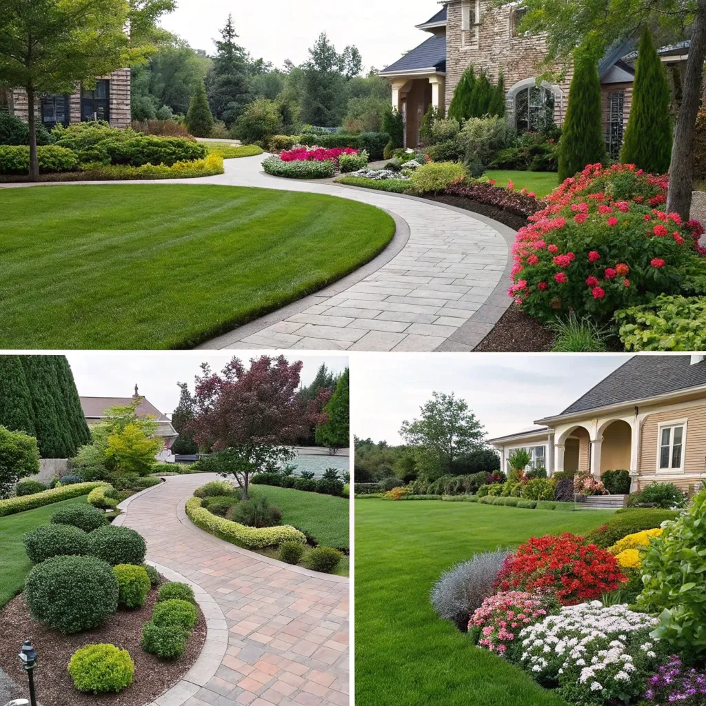 SYLARVIONTH services image showcasing various landscaping projects.
